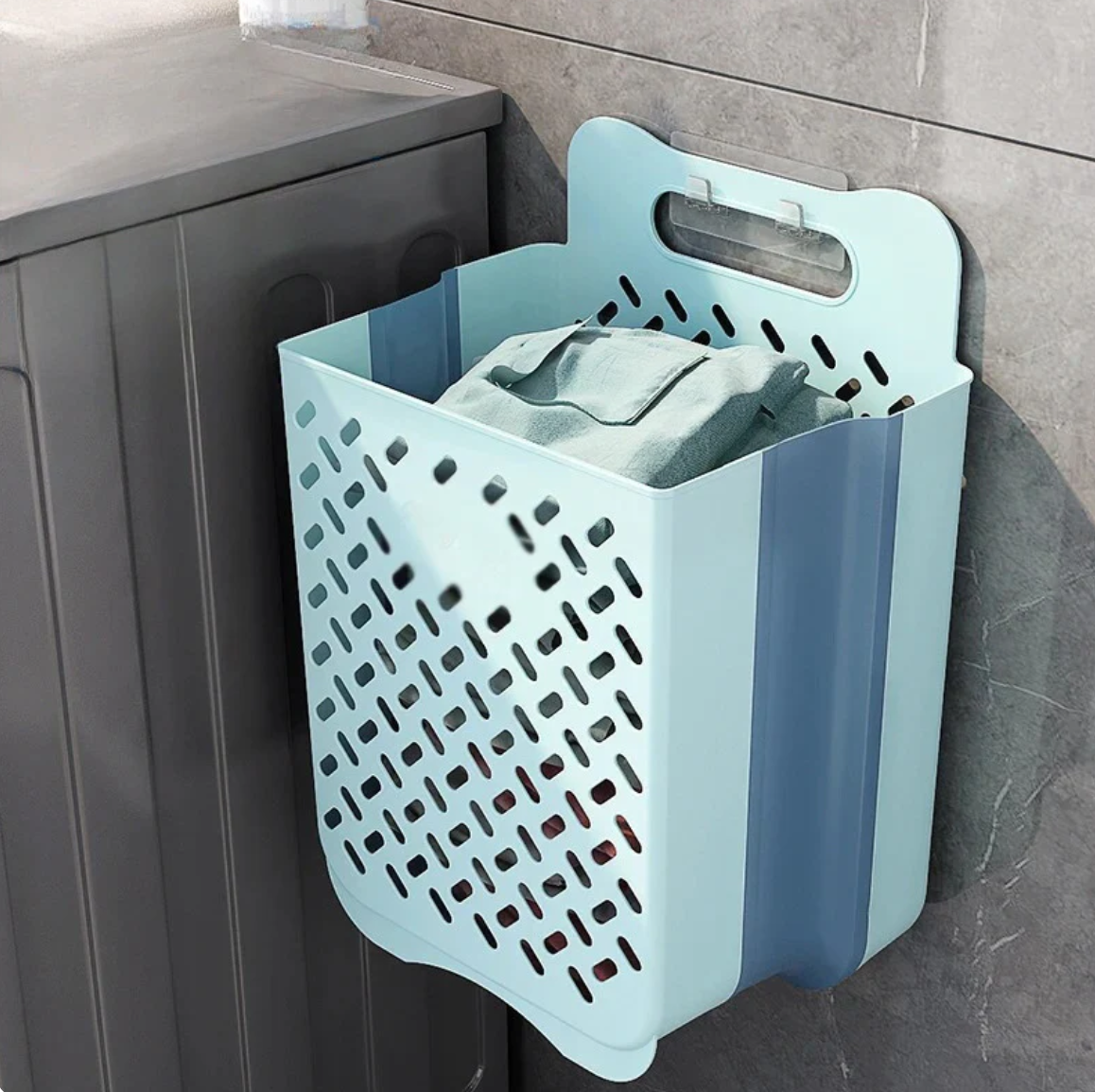 Foldable Wall-Mounted Laundry Basket