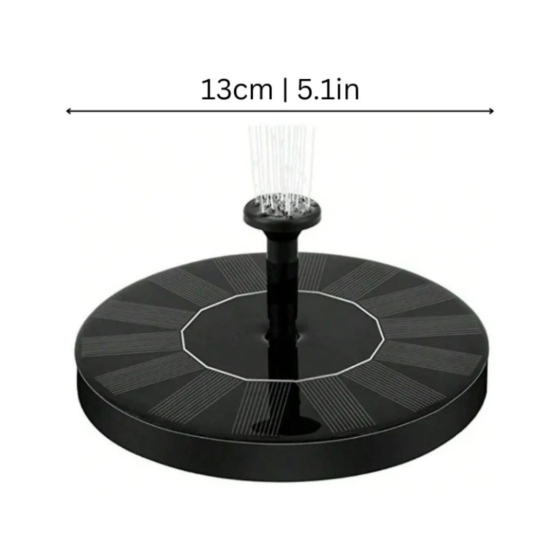 Solar Fountain with Rechargeable Battery