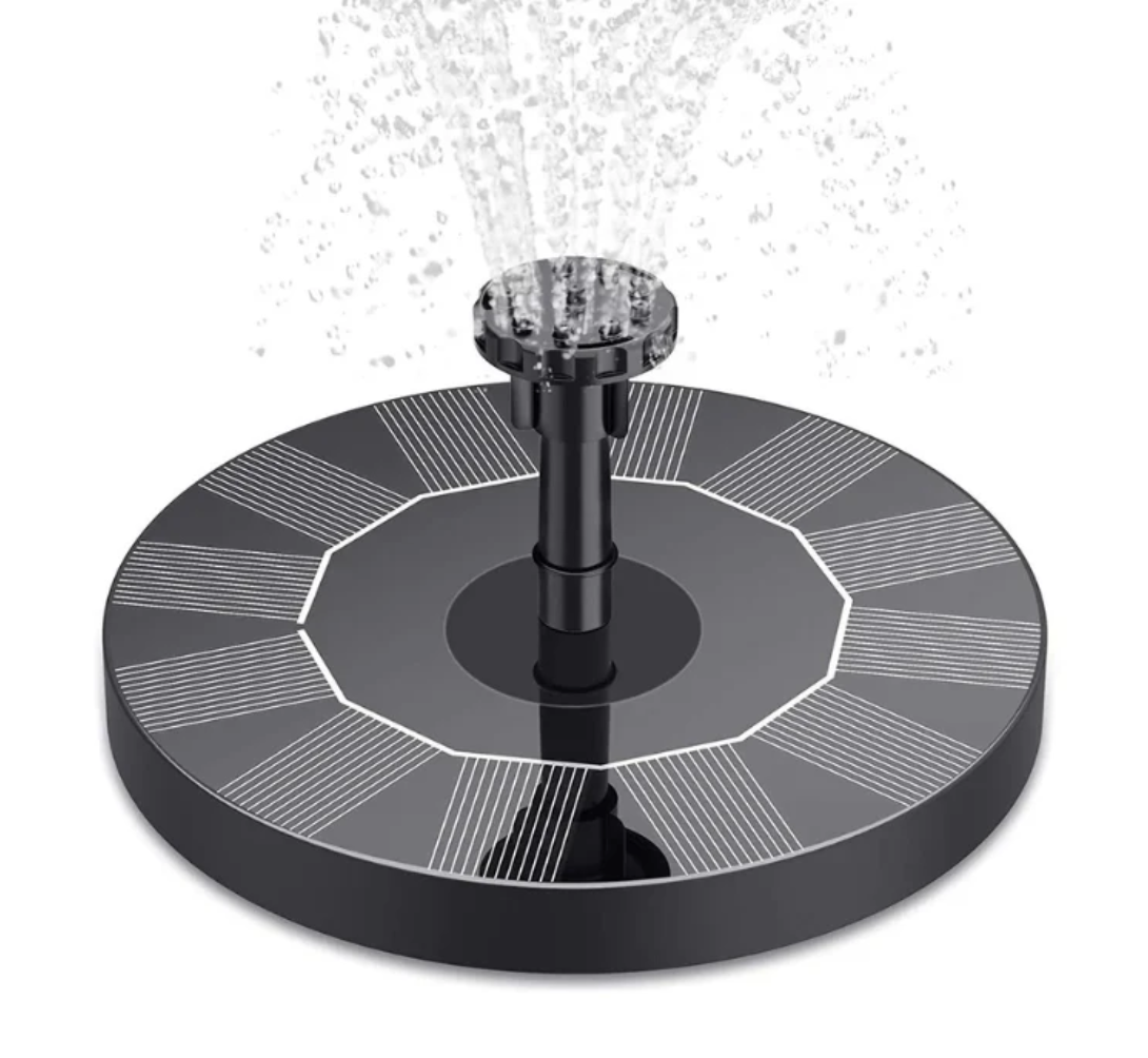 Solar Fountain with Rechargeable Battery