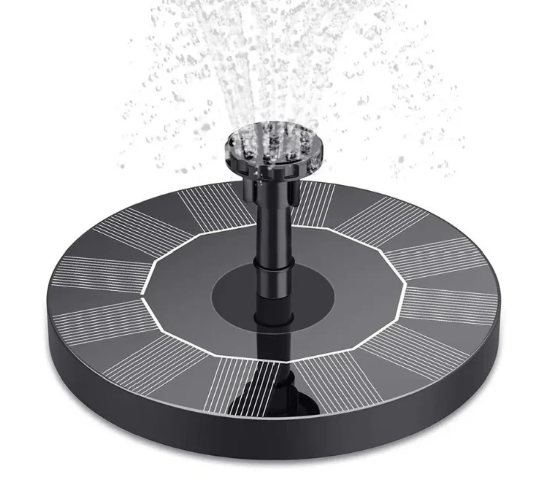 Solar Fountain with Rechargeable Battery