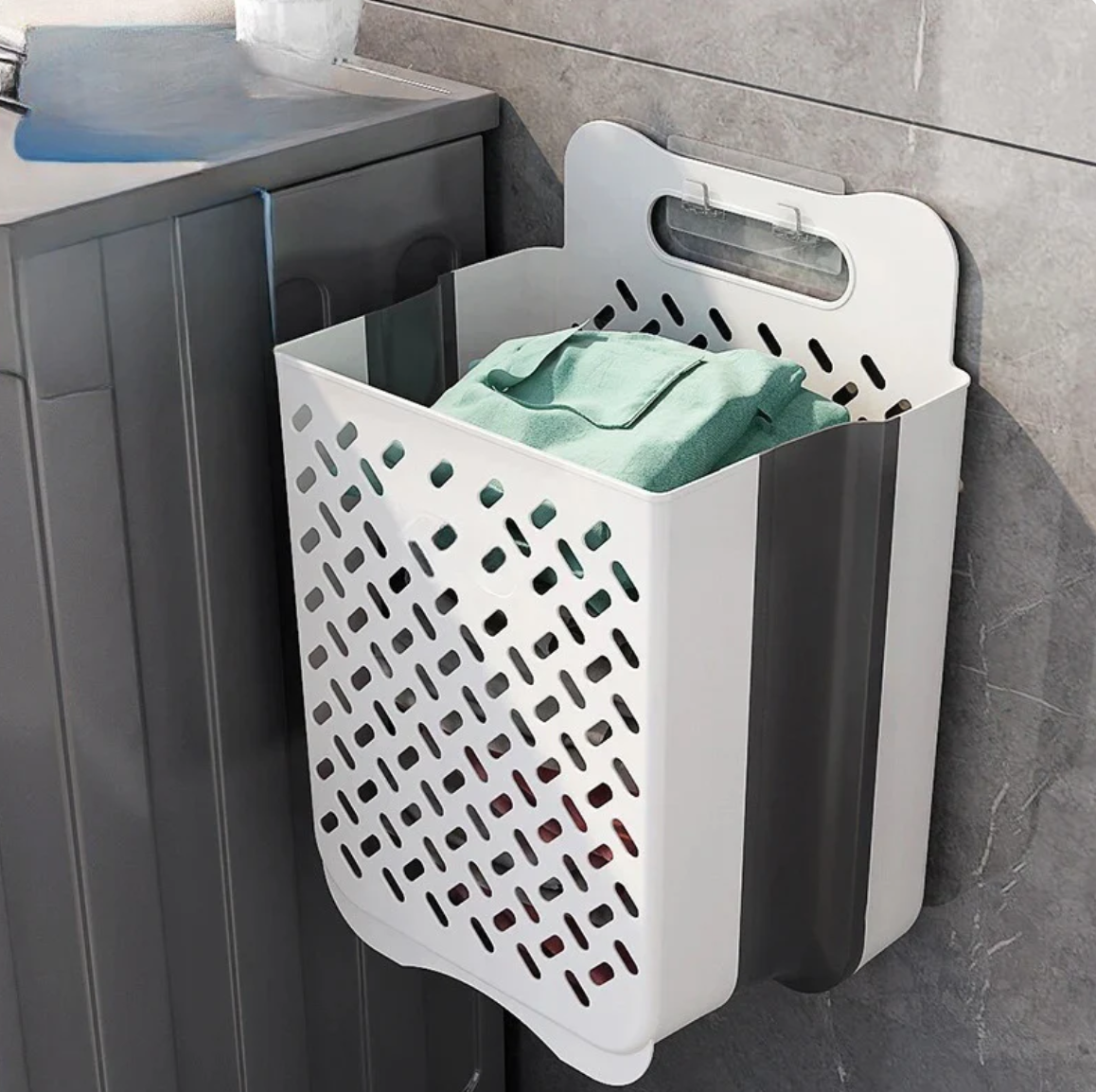 Foldable Wall-Mounted Laundry Basket