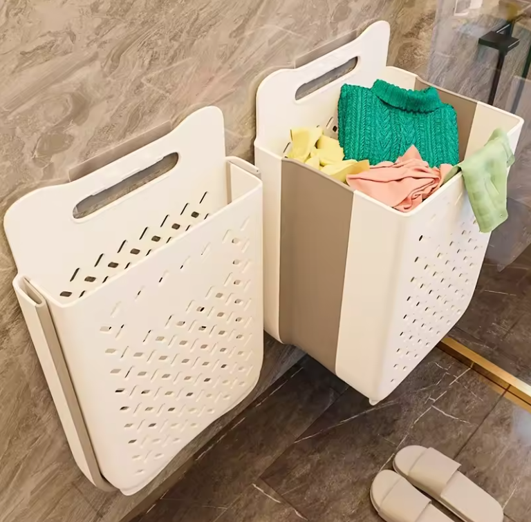 Foldable Wall-Mounted Laundry Basket