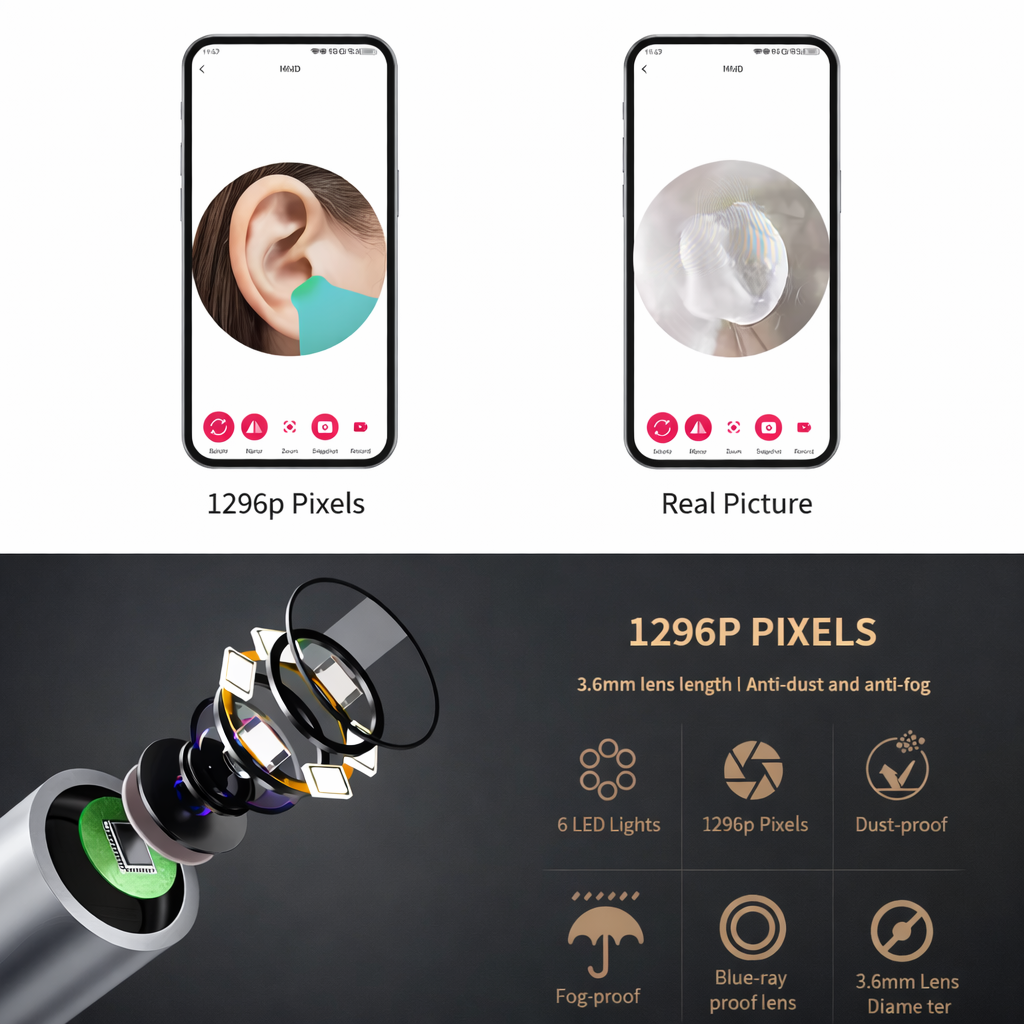 Visual Ear Cleaner with HD Camera & LED Light
