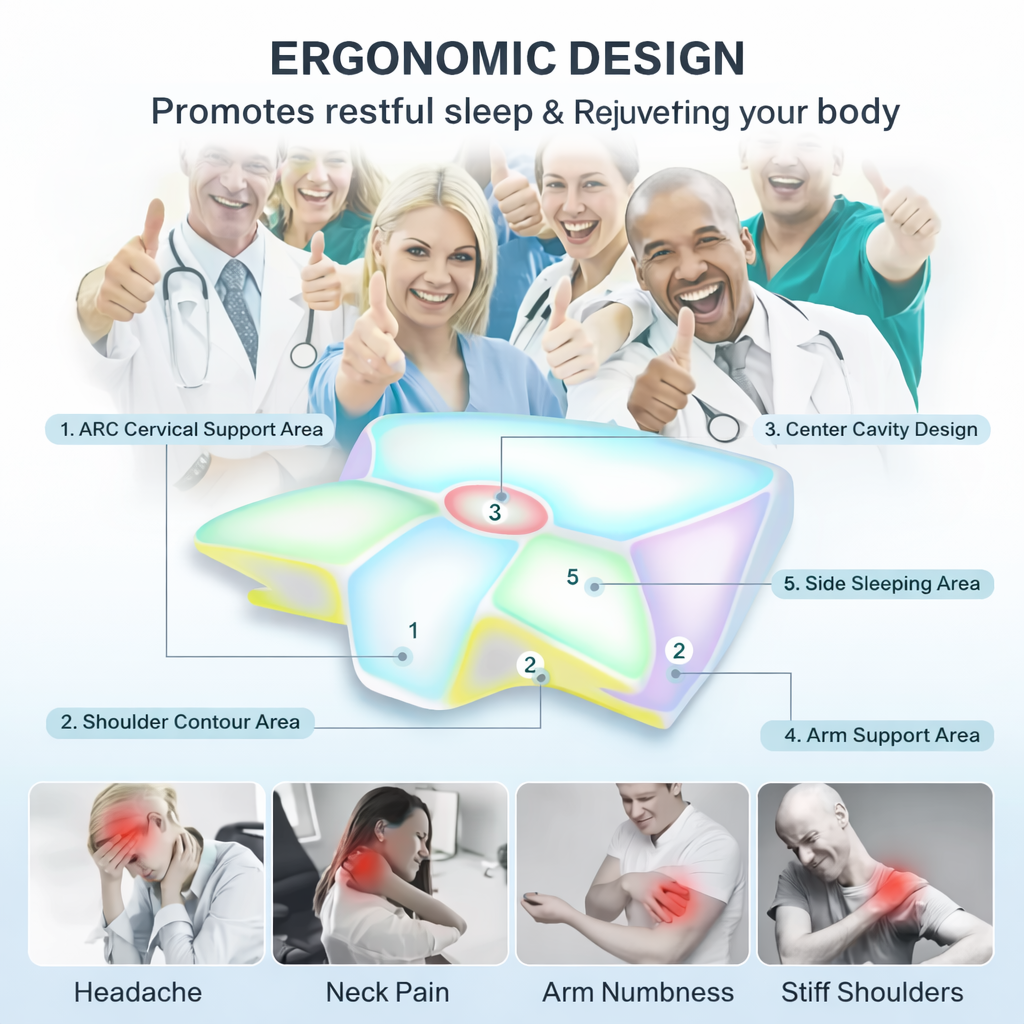 Orthopaedic Memory Foam Neck Support Pillow