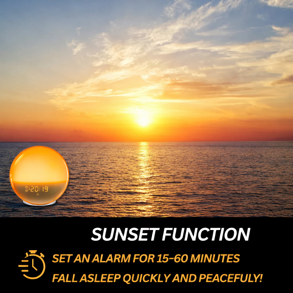 Sunrise & Sunset Wake-Up Light Alarm Clock