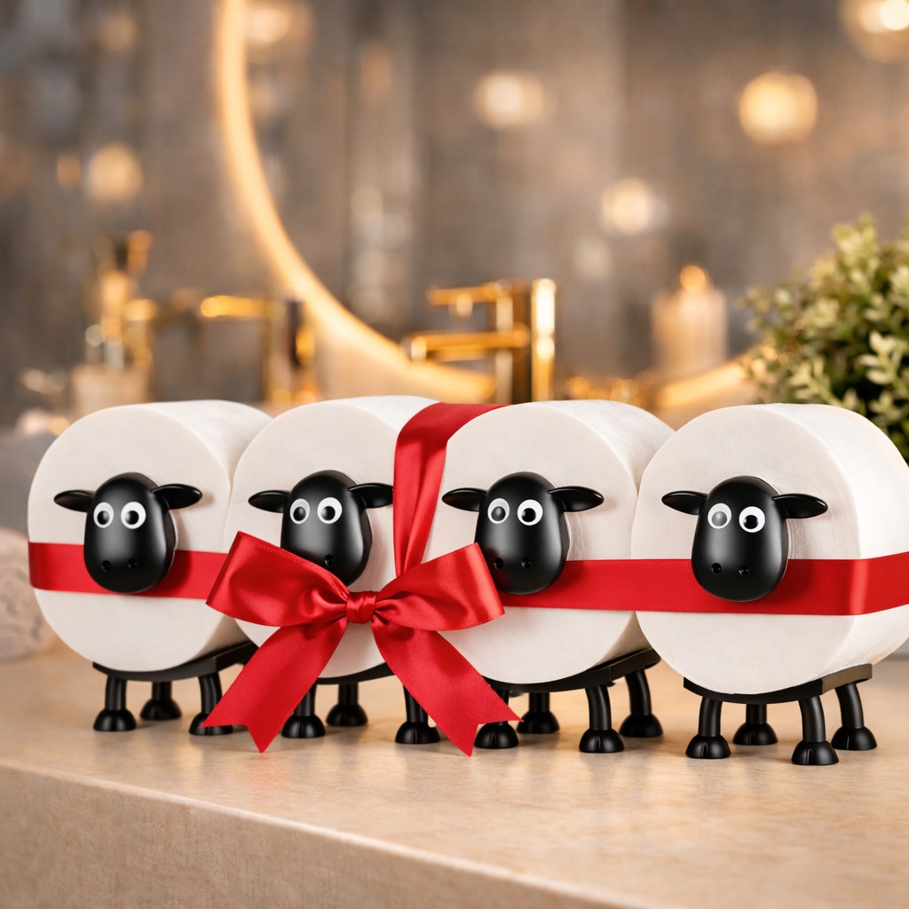 Metal Sheep Toilet Roll Holder