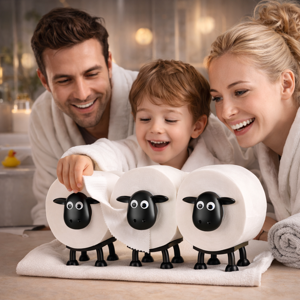 Metal Sheep Toilet Roll Holder