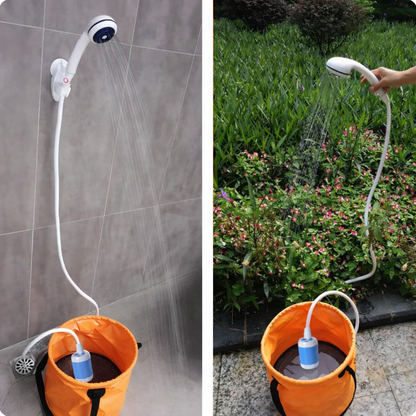 Portable Rechargeable Outdoor Shower with Submersible Pump & Shower Head