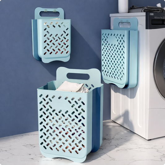 Foldable Wall-Mounted Laundry Basket