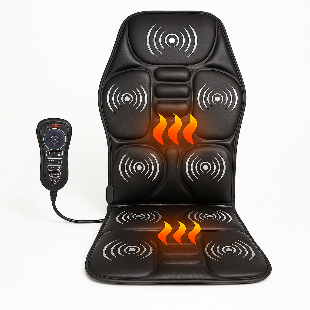 Heated Massage Seat Cushion with Remote Control